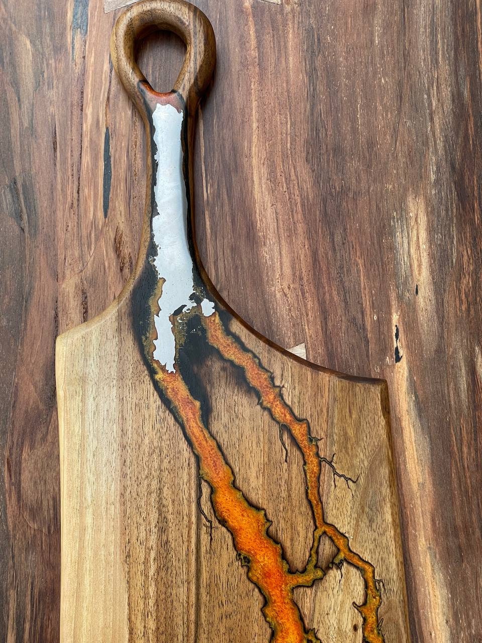 Epoxy charcuterie board, charcuterie board, wood board, rustic charcuterie board, board epoxy, cutting board walnut, handmade board