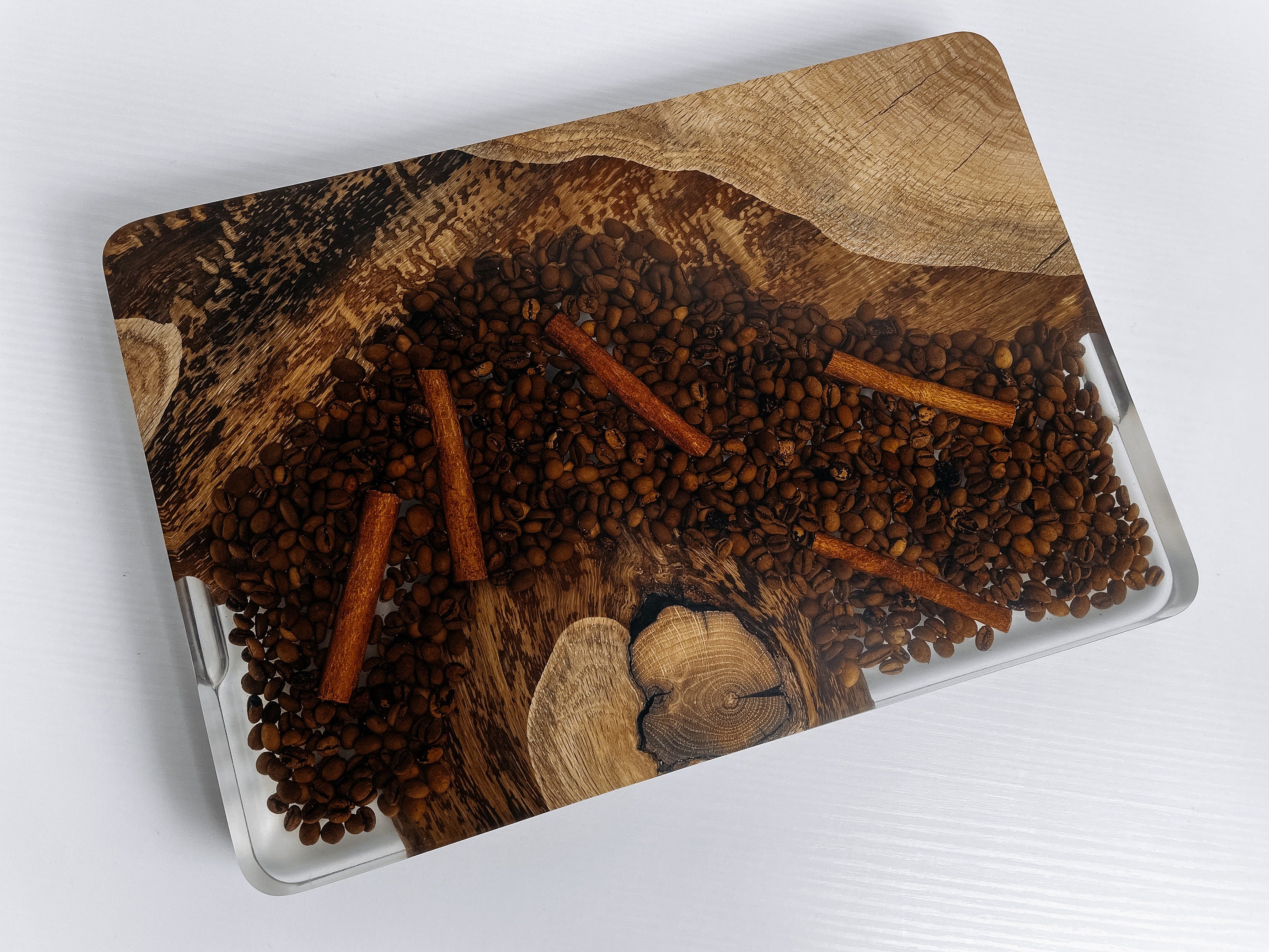 Breakfast wood tray, coffee table tray,  serving tray with handles, breakfast in bed, modern ottoman tray, serving tray