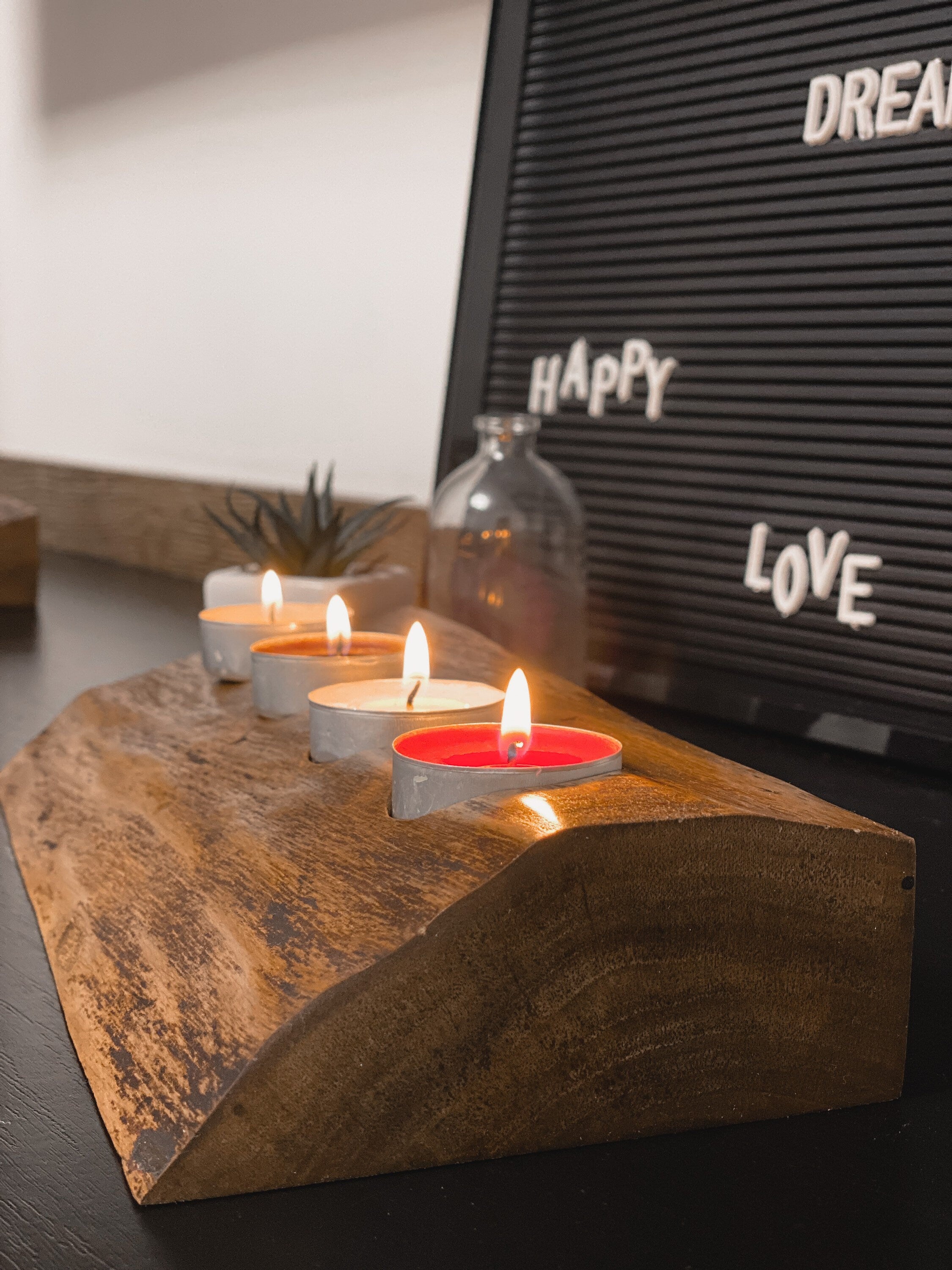 Wood candle holder, natural wood candle holder, minimalist candle holder, candle favor, drip candle holder, modern candle, candle holder