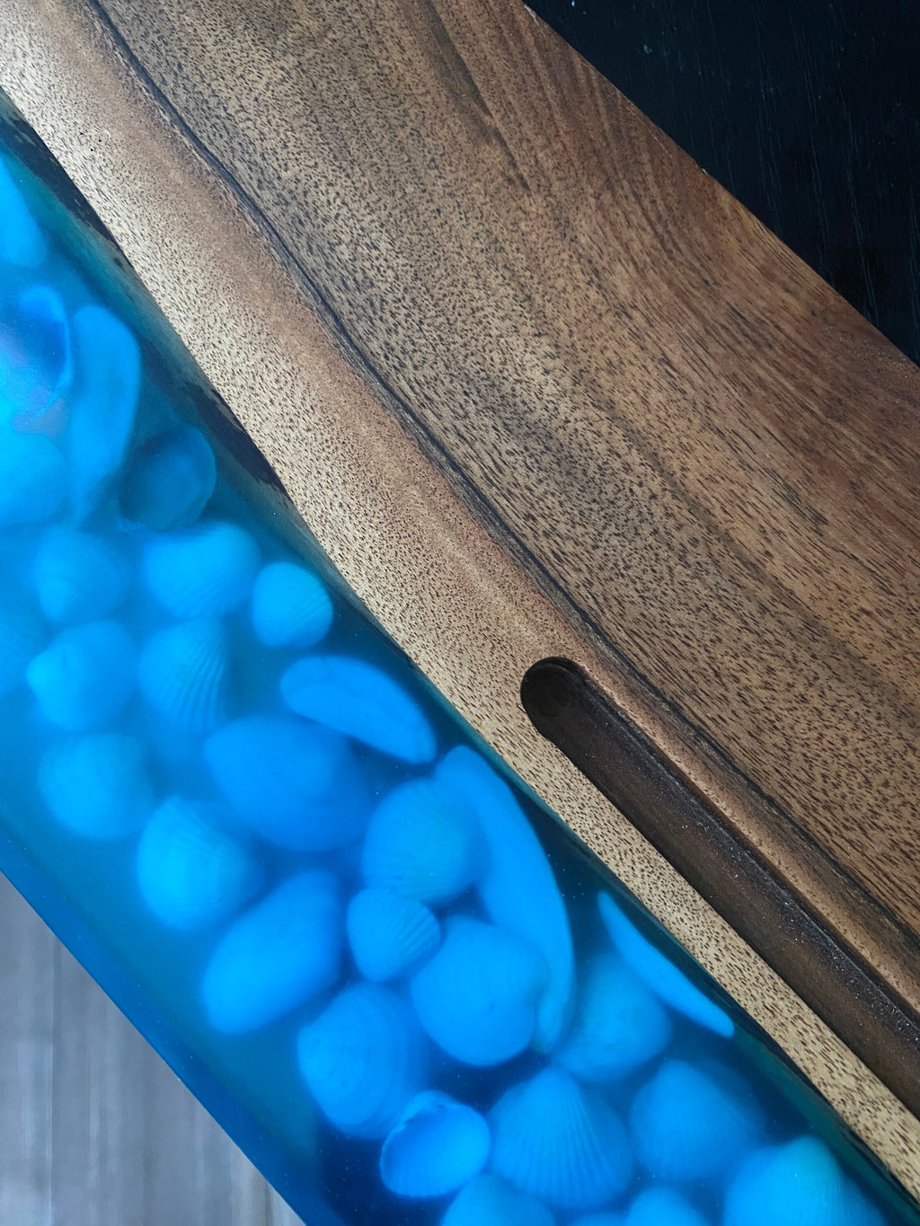 Resin tray, bathroom tray, walnut wood product, laser cut tray, tub tray, bath tray, bath caddy, bathtub tray, handmade gift, epoxy resin