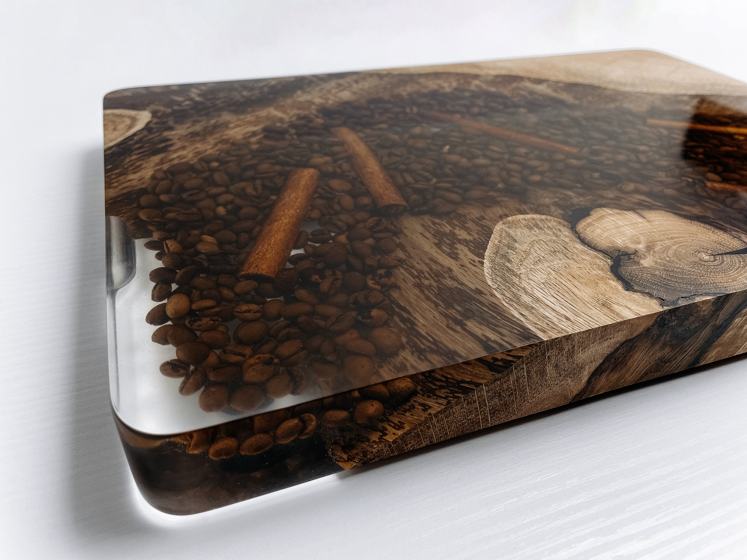 Breakfast wood tray, coffee table tray,  serving tray with handles, breakfast in bed, modern ottoman tray, serving tray