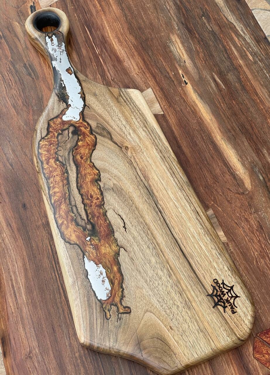 Epoxy charcuterie board, charcuterie board, wood board, rustic charcuterie board, board epoxy, cutting board walnut, handmade board
