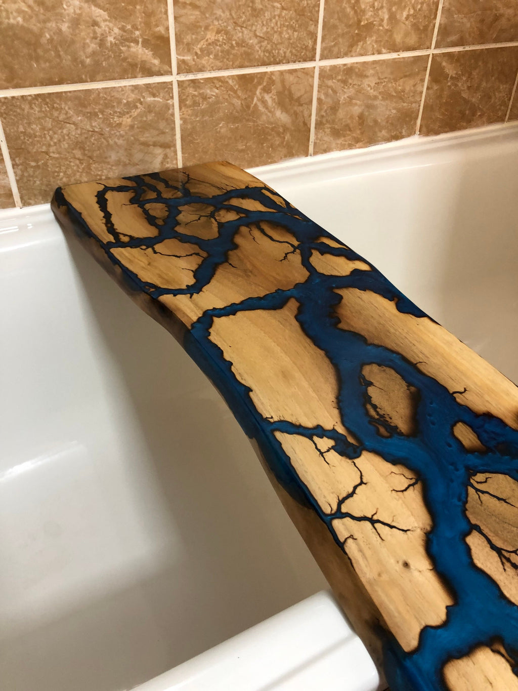Epoxy Resin Bath Board, Bath Tray, Wooden Bath Tray,Customized Bath Tray