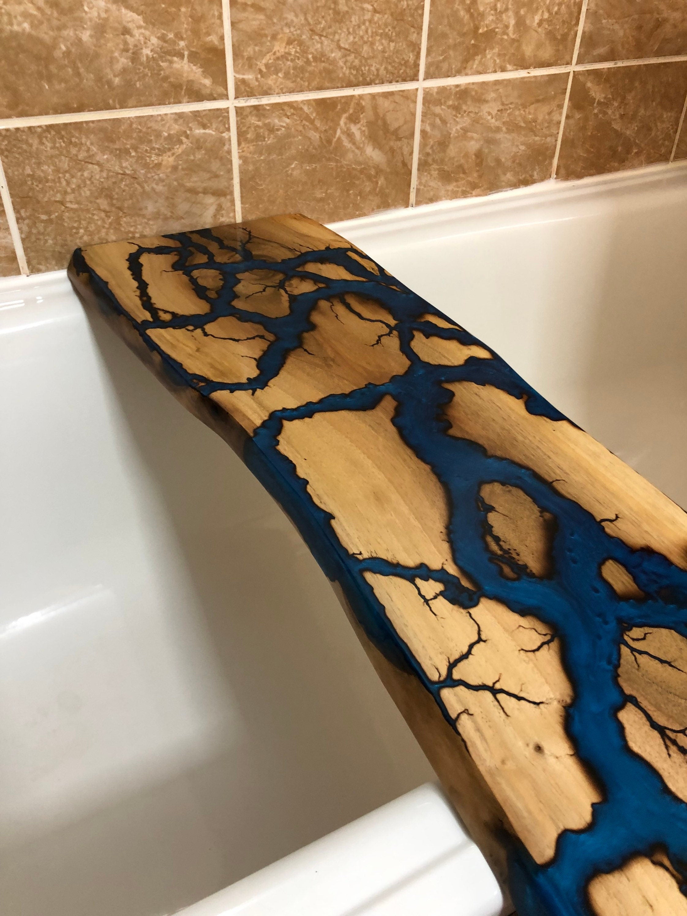 Epoxy Resin Bath Board, Bath Tray, Wooden Bath Tray,Customized Bath Tray