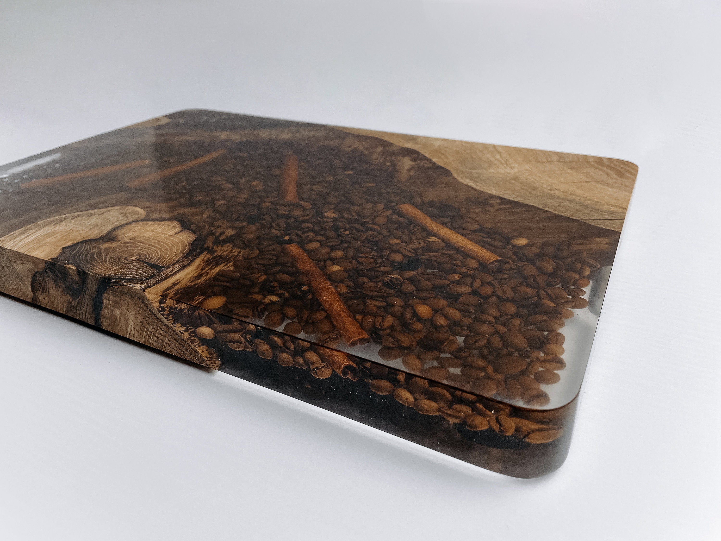 Breakfast wood tray, coffee table tray,  serving tray with handles, breakfast in bed, modern ottoman tray, serving tray