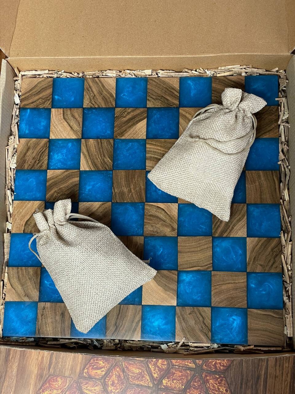 Epoxy chess board, epoxy resin chess, boardchess board, unique chess, custom chess board, resin chess board, chess gifts, chess board modern