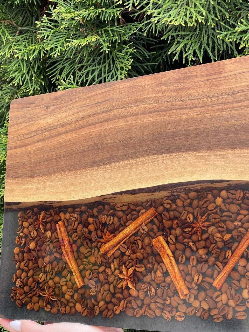 Breakfast wood tray, coffee table tray,  serving tray with handles, breakfast in bed, modern ottoman tray, serving tray